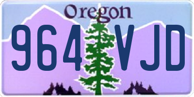 OR license plate 964VJD