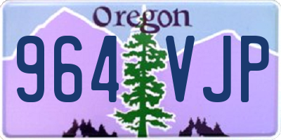 OR license plate 964VJP