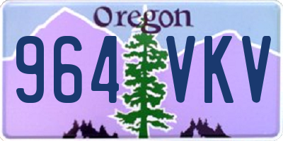 OR license plate 964VKV
