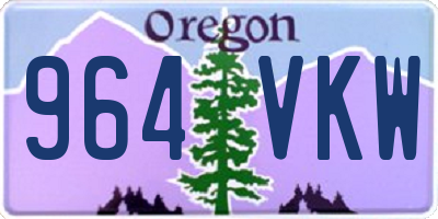 OR license plate 964VKW