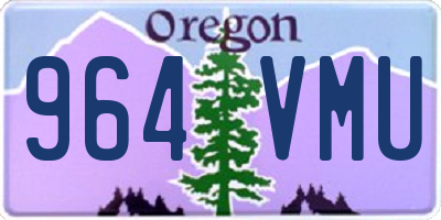 OR license plate 964VMU