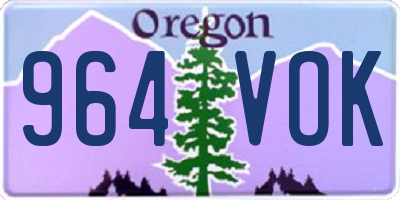 OR license plate 964VOK