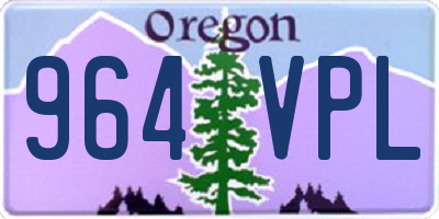 OR license plate 964VPL