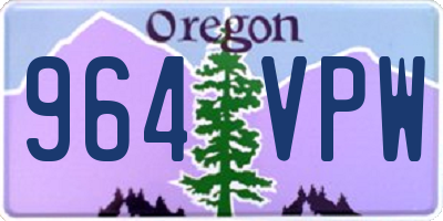 OR license plate 964VPW