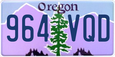 OR license plate 964VQD