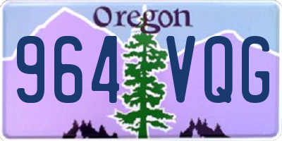 OR license plate 964VQG