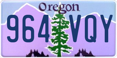OR license plate 964VQY