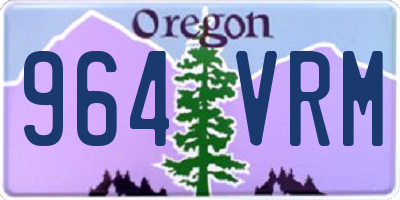 OR license plate 964VRM