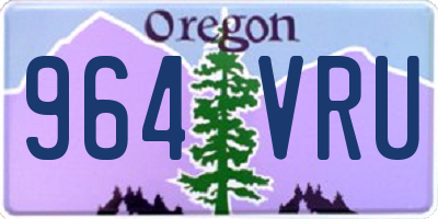 OR license plate 964VRU