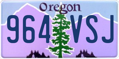 OR license plate 964VSJ