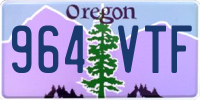 OR license plate 964VTF