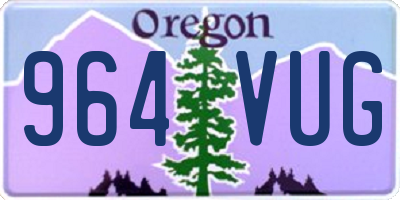 OR license plate 964VUG