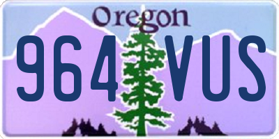OR license plate 964VUS