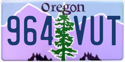 OR license plate 964VUT