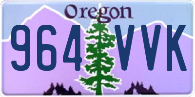 OR license plate 964VVK