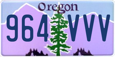 OR license plate 964VVV
