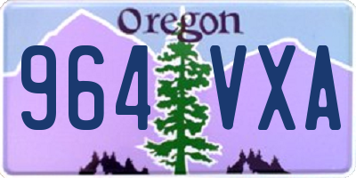 OR license plate 964VXA