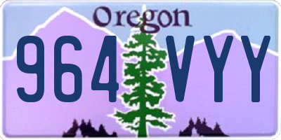 OR license plate 964VYY