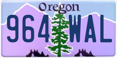 OR license plate 964WAL