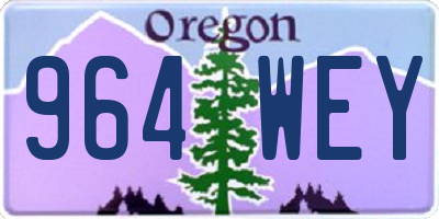 OR license plate 964WEY