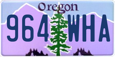 OR license plate 964WHA