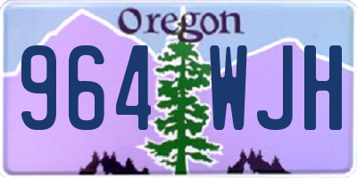 OR license plate 964WJH