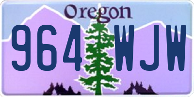 OR license plate 964WJW