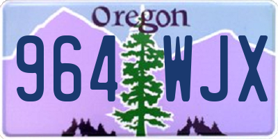 OR license plate 964WJX