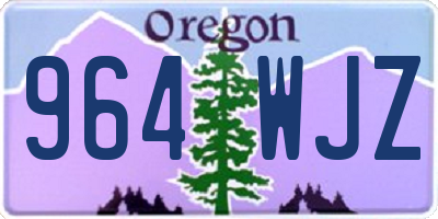 OR license plate 964WJZ