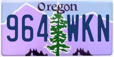 OR license plate 964WKN