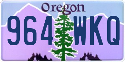 OR license plate 964WKQ