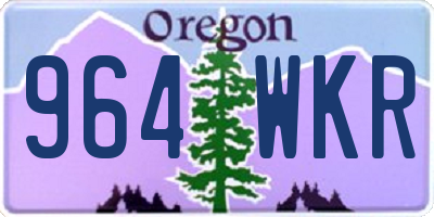 OR license plate 964WKR