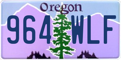 OR license plate 964WLF