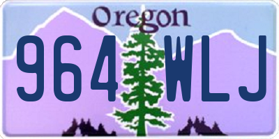 OR license plate 964WLJ
