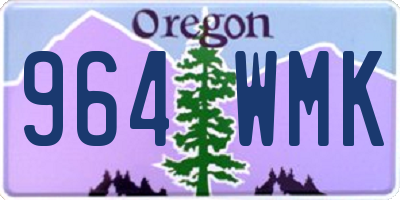 OR license plate 964WMK