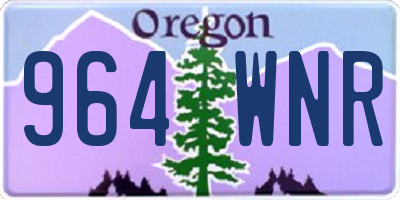 OR license plate 964WNR