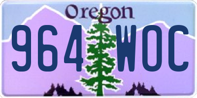 OR license plate 964WOC