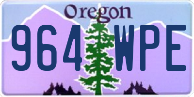 OR license plate 964WPE