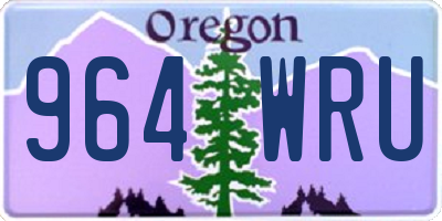 OR license plate 964WRU