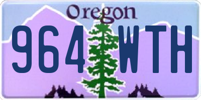 OR license plate 964WTH