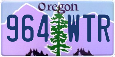 OR license plate 964WTR