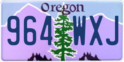 OR license plate 964WXJ