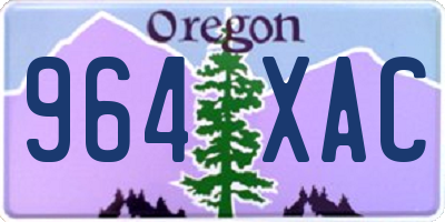 OR license plate 964XAC