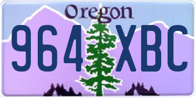 OR license plate 964XBC