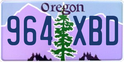 OR license plate 964XBD