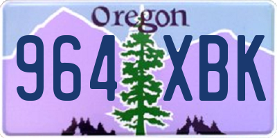 OR license plate 964XBK