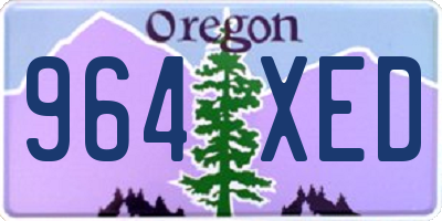 OR license plate 964XED