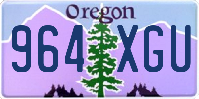 OR license plate 964XGU