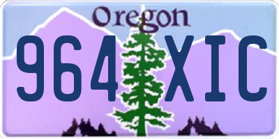 OR license plate 964XIC