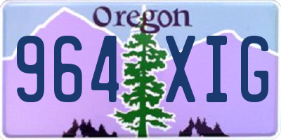 OR license plate 964XIG